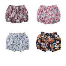 Милые шорты с цветочным рисунком для маленьких девочек; штаны с цветочным рисунком для маленьких девочек; детская модная короткая одежда; сезон весна-лето