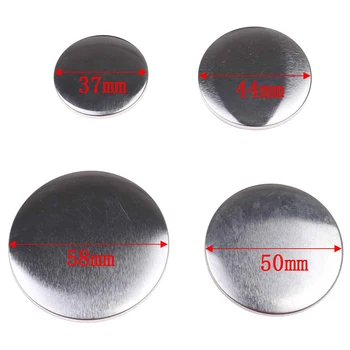 

10Pcs Metal DIY Crafts Materials 37-58mm Plastic Metal Blank Badge Pin Button Parts Supplies for Clothes Badge Button Maker