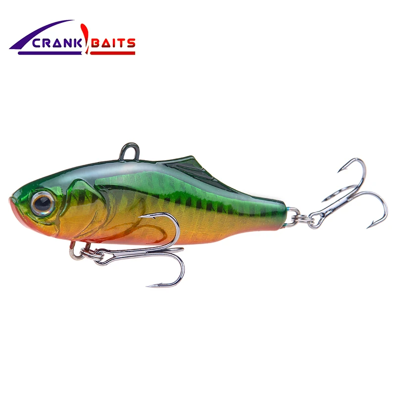 

CRANK BAITS fishing Entertainment VIB lure depth 0-1.5m 75mm/22.7g fixed weight system 5color for choose quality wobblers YB243