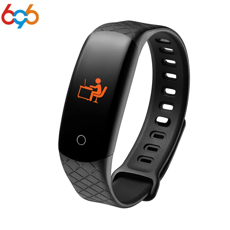 696 Smart Bracelet Color Screen Blood Pressure Fitness Tracker device Heart Rate Monitor men women Band Sport mi band | Электроника
