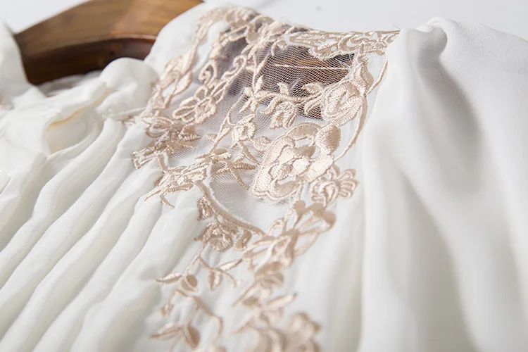 Floral Embroidered Silk Blouse (27)