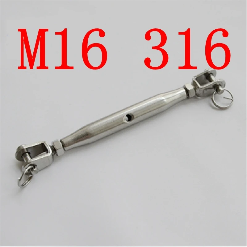 Stainless Steel Open Body Turnbuckle Jaw & Jaw Wire Rope Rigging Screw AISI316 