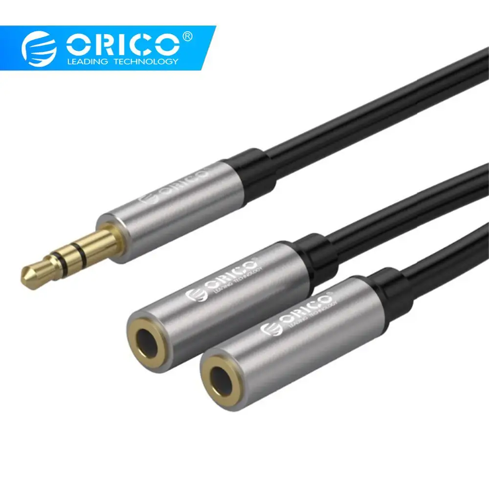

ORICO 2 in 1 3.5mm Male to Female Audio Cable Adapter for Microphone for Computer for Video Desvice
