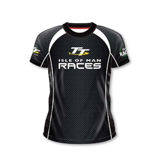 

2018 TT Races Motorcycle Racing Track T-Shirts Tees Shirt Men's Summer Short Sleeve Mountain Course black T Shirt