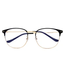 Новая мода классические металлические круглые оправы анти-голубые очки для мужской и женский Оптический очки 8736CJ