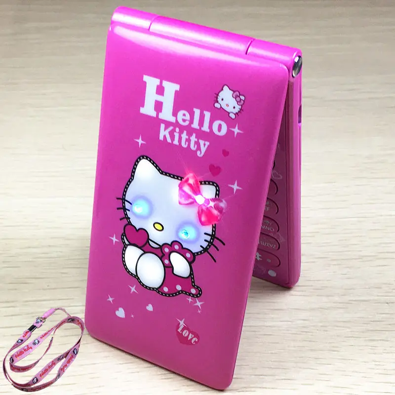Фонарик hello Kitty с двумя слотами для sim карт камера Voiceking женщин и девочек милый 2 4