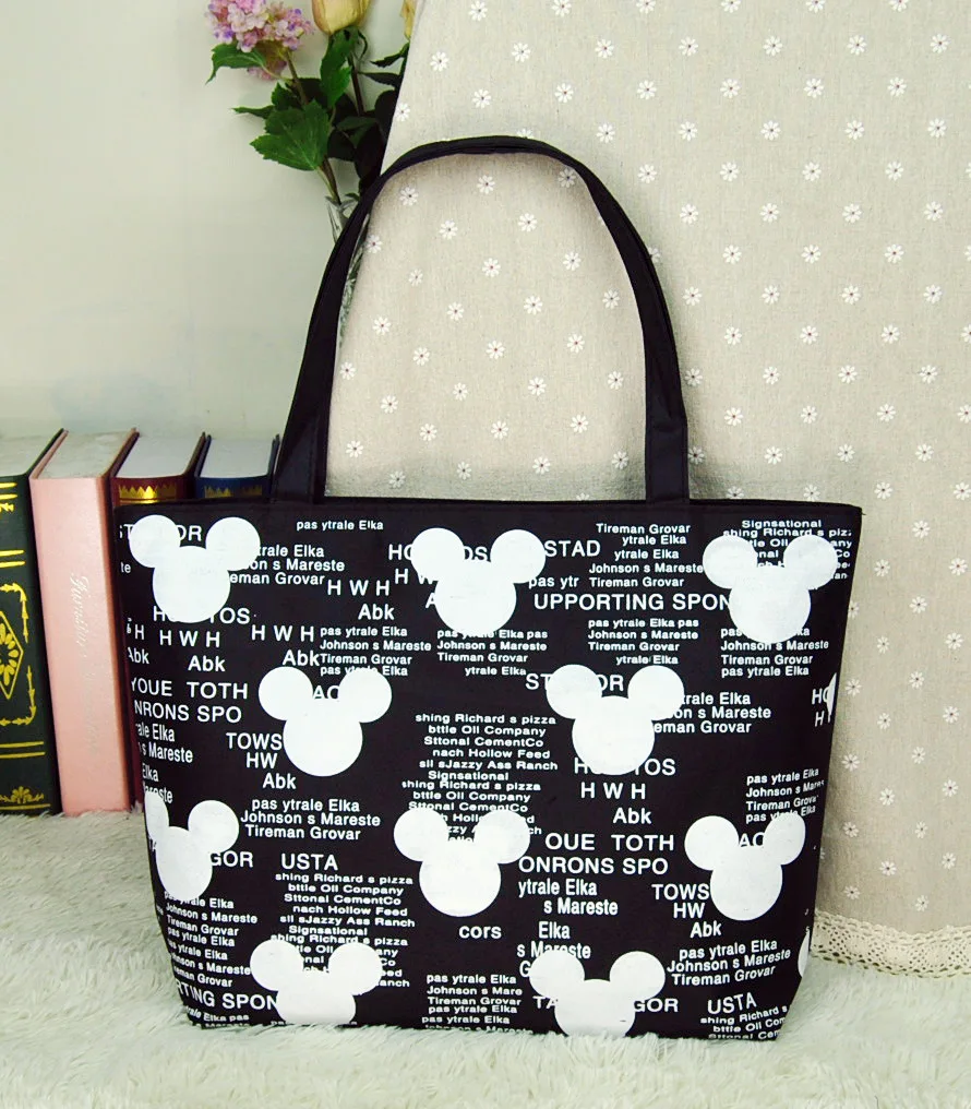 Disney Mickey mouse Cartoon lady Bag Shoulder High capacity Handbag bag Shopping Leisure Tote ...