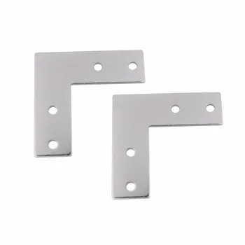 

European Standard Carbon Steel L-Type Connection Plate for 4040 Aluminum Extrusion Profile Pack of 2
