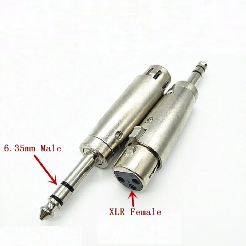 XLR 3Pin мама до 6,35 мм штекер Адаптер 2/3 полюсный динамик разъемы аудио шнур микрофонный адаптер разъем для микрофонного разъема