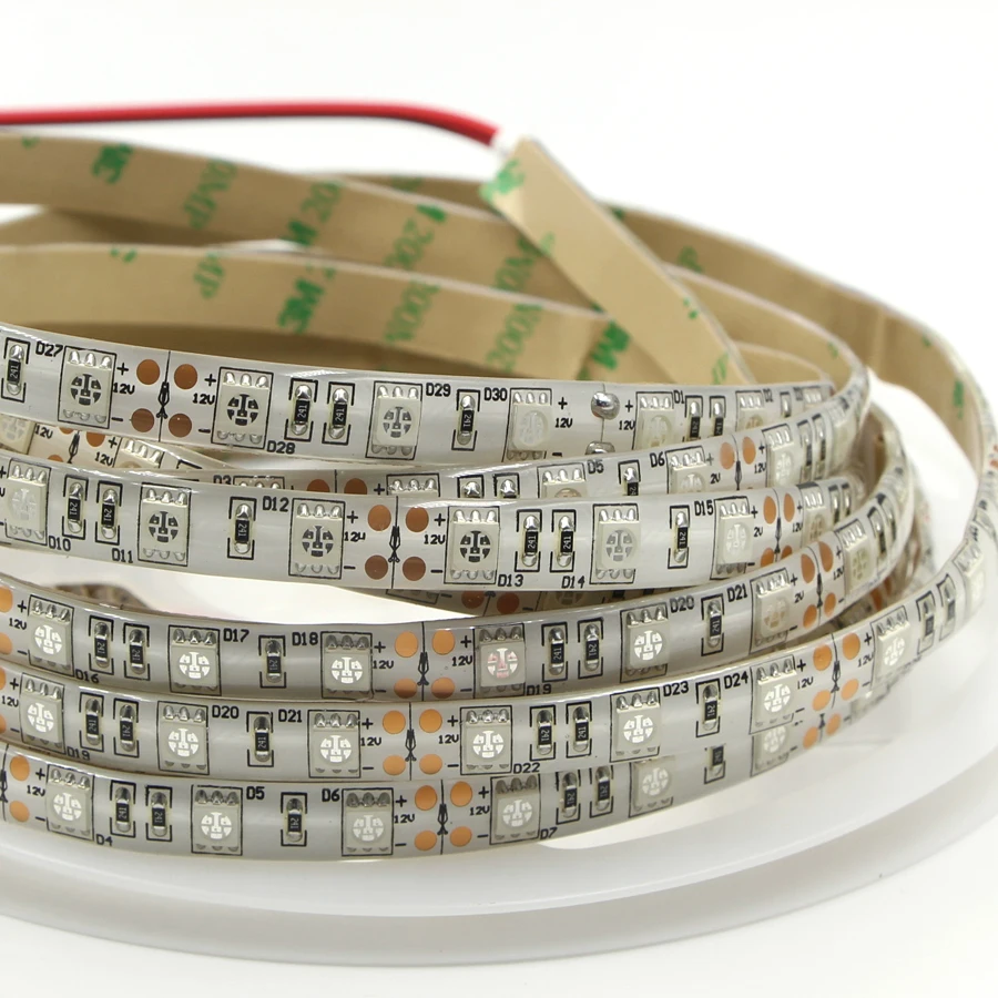 УФ светодиодная лента 395 405nm 5050 SMD водонепроницаемый черный свет ультрафиолетовые