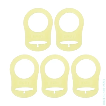 

2020 New 5Pcs Multi Colors Silicone Baby Dummy Pacifier Holder Clip Adapter for MAM Rings