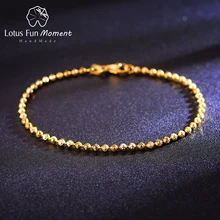 Lotus весело момент Настоящее серебро 925 проба ручной работы ювелирные украшения Одежда высшего качества Новые дизайн браслет для женщин колье Acessorios