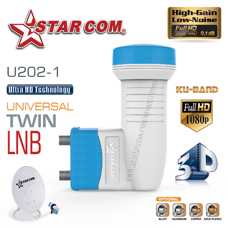 TWIN LNB FOR SATELLITE TV RECEIVER