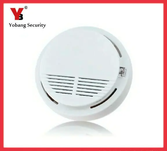 Yobang безопасность-детектор дыма пожарная сигнализация датчик монитор для домашней безопасности фотоэлектрический дымовая сигнализация