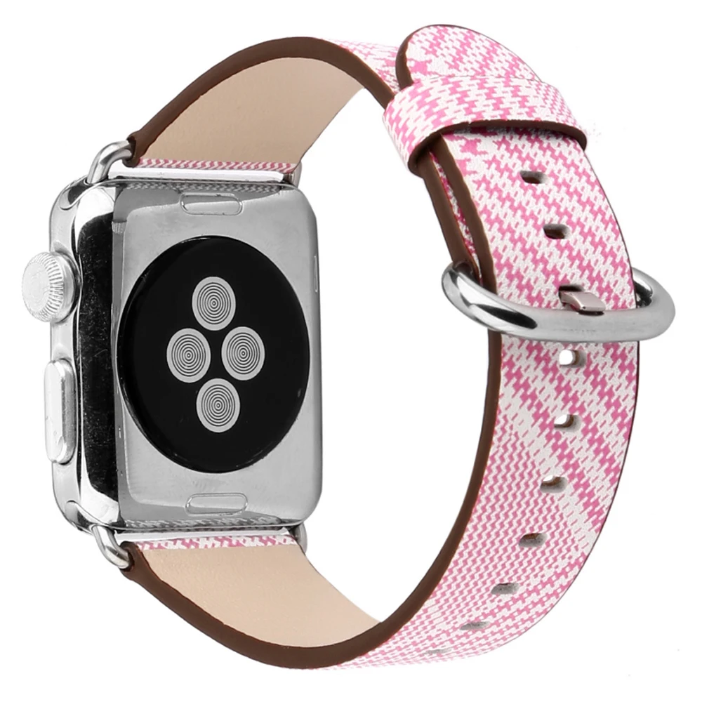 

CRESTED Genuine Leather strap For Apple watch band 42mm 38mm Iwatch series 3/2/1 Sport wrist straps Bracelet watchband belt