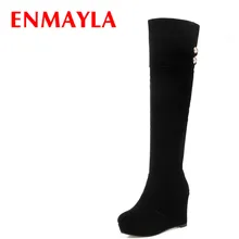 Airfour New Boots Shoes Women High Heels Wedges Round Toe Winter Boots Over-the-knee Boots Size 34-43 Long Boots Platform Shoes Airfour New Boots Shoes Women High Heels Wedges Round Toe Winter Boots Over-the-knee Boots Size 34-43 Long Boots Platform Shoes