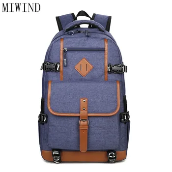 

MIWINDStyle Oxford Backpack Men Dayback Backpack School Bag for Teenagers Boys Laptop Mochila Masculina Escolar TAL632