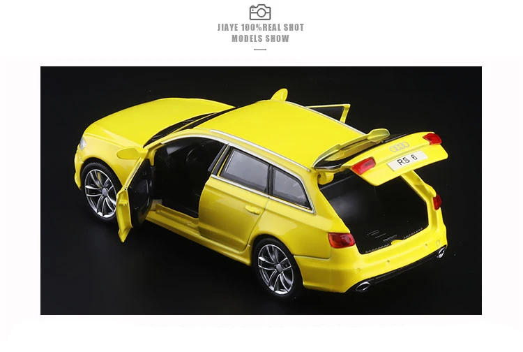 Новые модели автомобилей 1:32 сплава Высокая моделирования Audi RS6 металла Diecasts игрушечных транспортных средств отступить и мигать и