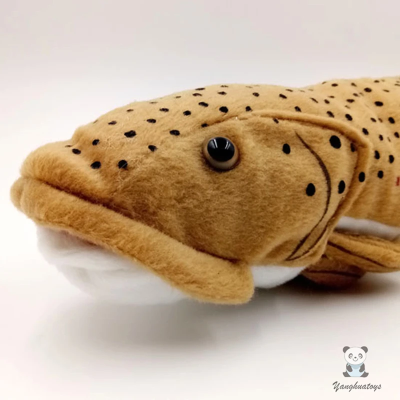 Мягкие игрушки Плюшевые настоящие морские животные пятнистый Salmo playtcephalus плюшевые игрушки куклы подарок на праздник