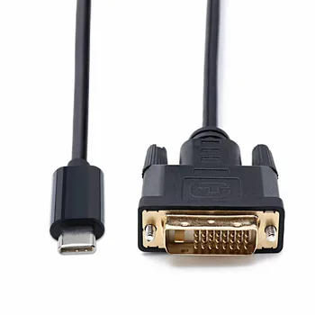 

USB C Cable Adapter Thunderbolt 3 USB 3.1 Type-C to DVI Adapter Cable for Macbook Pro 2017 2016 Dell Xps Samsung S8