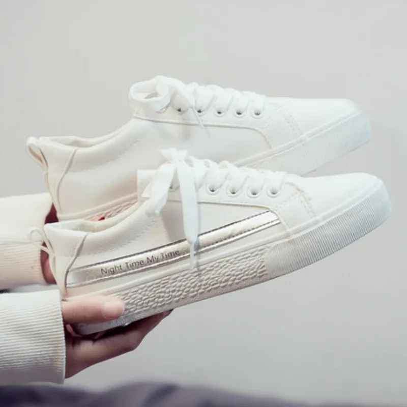 

Women Sneakers 2019 Fashion Breathble Women Shoes Pu leather Platform Casual Shoes Lace up White Tenis Feminino Zapatos De Mujer
