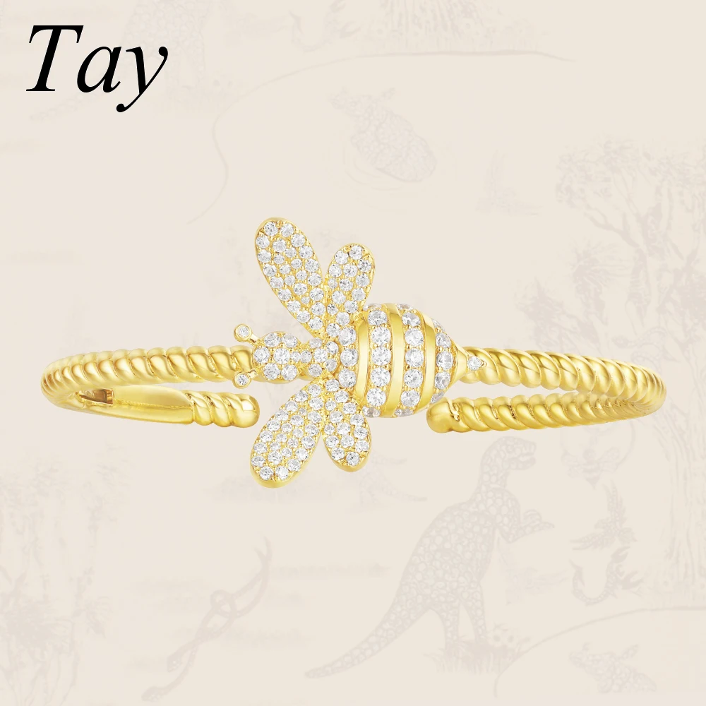 

Tay 925 sterling silver lovers ladies women engagement wedding gifts native american punk wristband fashion jewelry bracelet