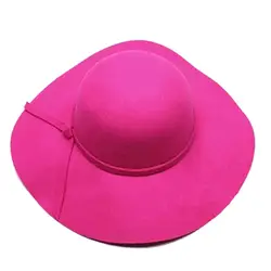 ГОРЯЧАЯ ПРОДАЖА! Стильные Дети Девушки Ретро Felt Bowler Floppy Cap Cloche Hat