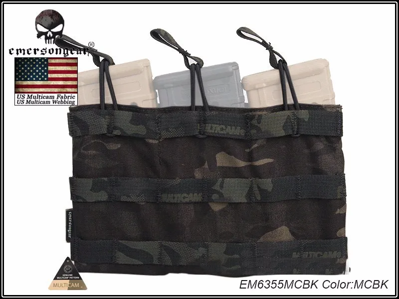 Emersongear Tactical Modular Triple Open Top Magazine Pouch Airsoft