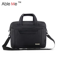 Classic Black Oxford Cloth Business Men Briefcase Large Capacity Portable Document and Laptop Handbag for Men Tote Bags