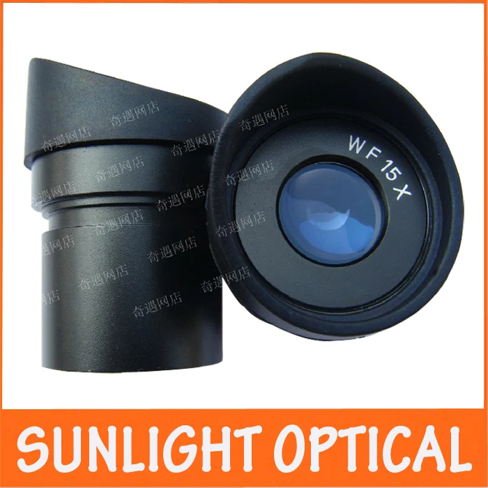 

WF15X Field of View 15mm Wide Angle Zoom Stereo Microscope Optical Eyepiece Lens with Mounting Size 30mm for Medical Science