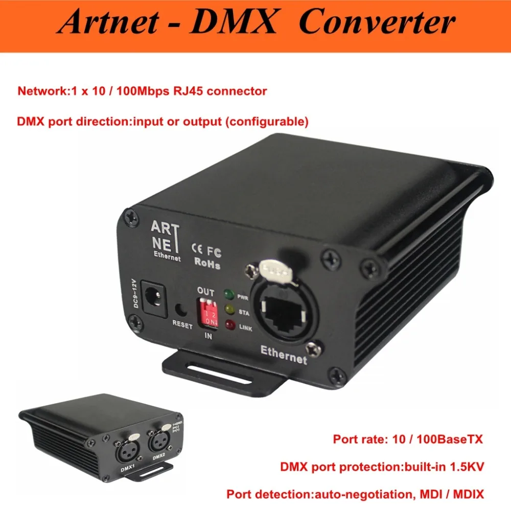 ^Cheap New Bidirectional signal converter DMX512 Output RJ45 Net Connectors DJ equipment For Disco Karaoke KTV Party Bar Meeting Speech