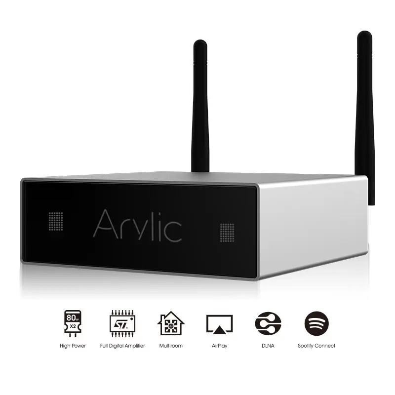 Домашний мини усилитель Arylic A50 Wi Fi и Bluetooth Hi стерео класс D цифровой
