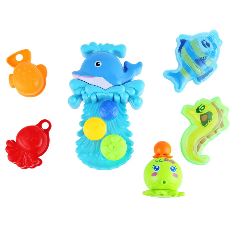 Mini Cute Interesting Baby Toys Baby Dolphin Squirt Water Bath