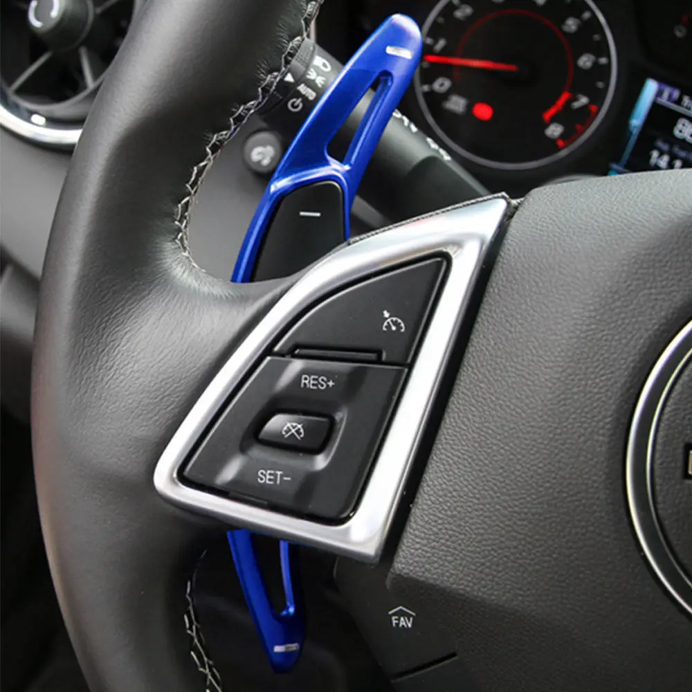 Aluminum Steering Wheel Shift Paddle Shifter Trim For Chevrolet Camaro 2017+