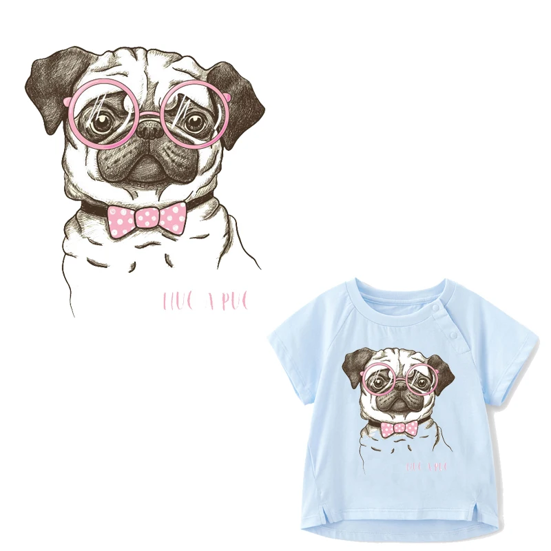 

Cute Dog Patch Washable Heat Transfer Vinyl Stickers on Clothes Applique Iron on Parches for Clothing T-shirt Thermal Press
