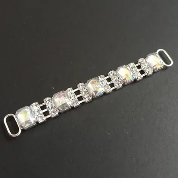 

Tangpan 20pcs Rhinestone Bikini Connectors/ Buckle Metal Chain For Swimming Wear Bikini Decoration BN01-AB Color