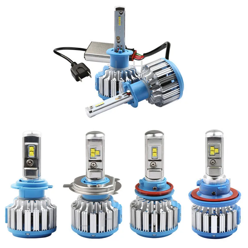 

H4 Hi/lo HB2 Car Led Headlight High Power Auto H4 H1 H7 H11/H8/H9 High Low 40W X2 White 6000K Bulb Replacement Bi Headlamp