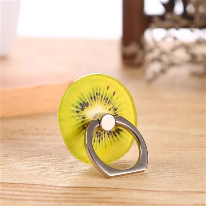 UVR lovely fruit rotate 360 degrees Finger Ring all Mobile Phone Stand Holder anti-theft drop for iphone 6 samsung xiaomi
