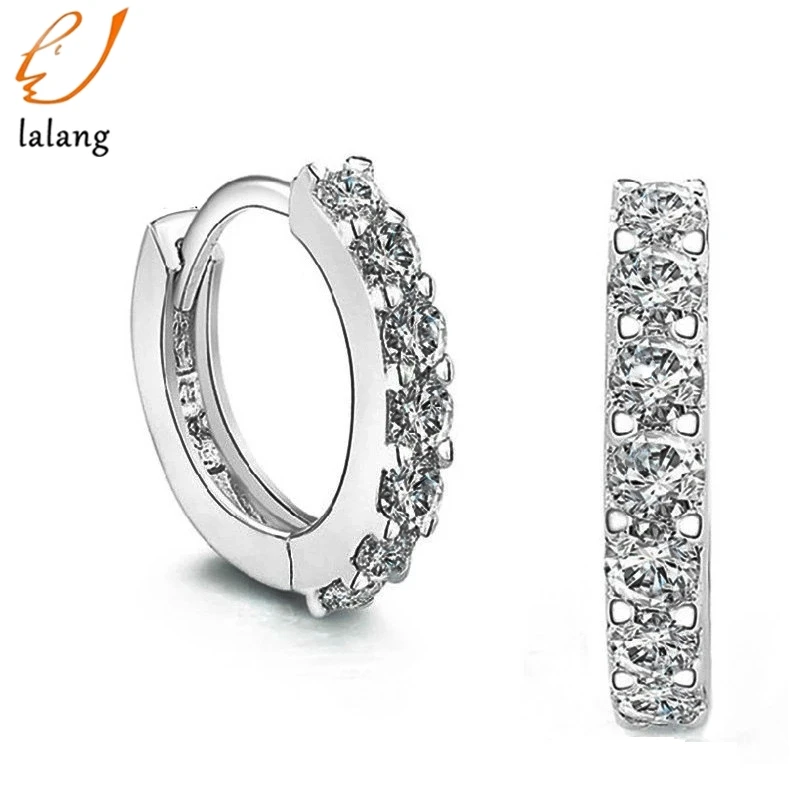Серьги с белыми камнями и кристаллами для женщин, кольцо с серебряным покрытием, романтические модные хрустальные украшения, стиль, подарок 364002