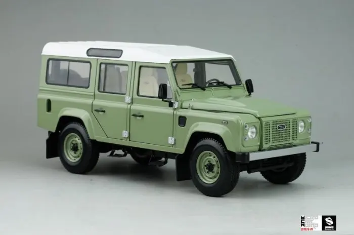 Литая под давлением модель автомобиля почти настоящая 1:18 Defender 110 Heritage Edition+ маленький подарок