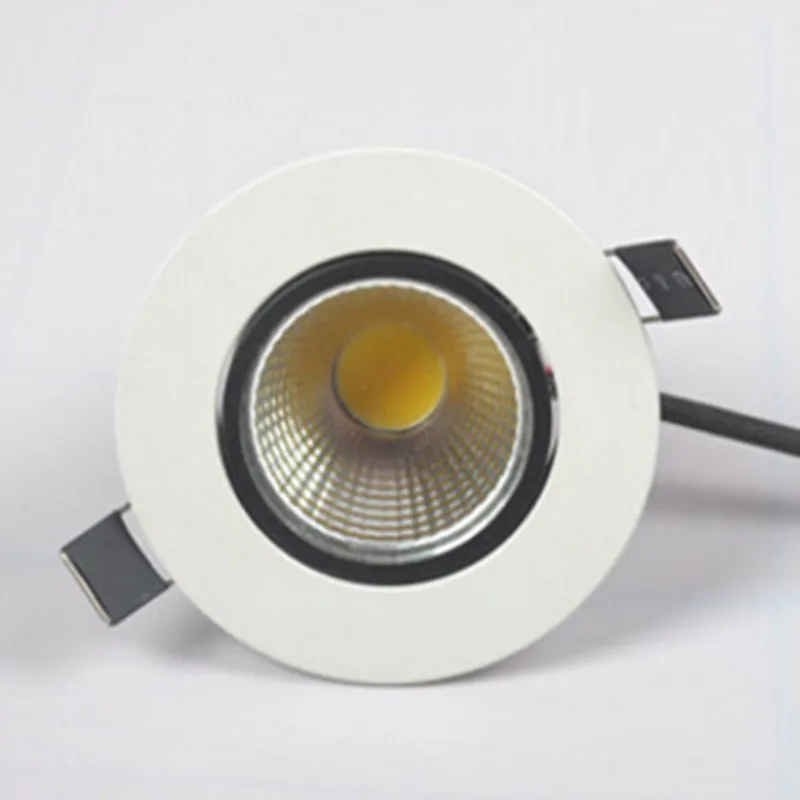

Free Shipping COB 10W Adjustable Dimmable Led Recessed Downlight Led Cabinet Lighting Warm Cold White AC 85-265V