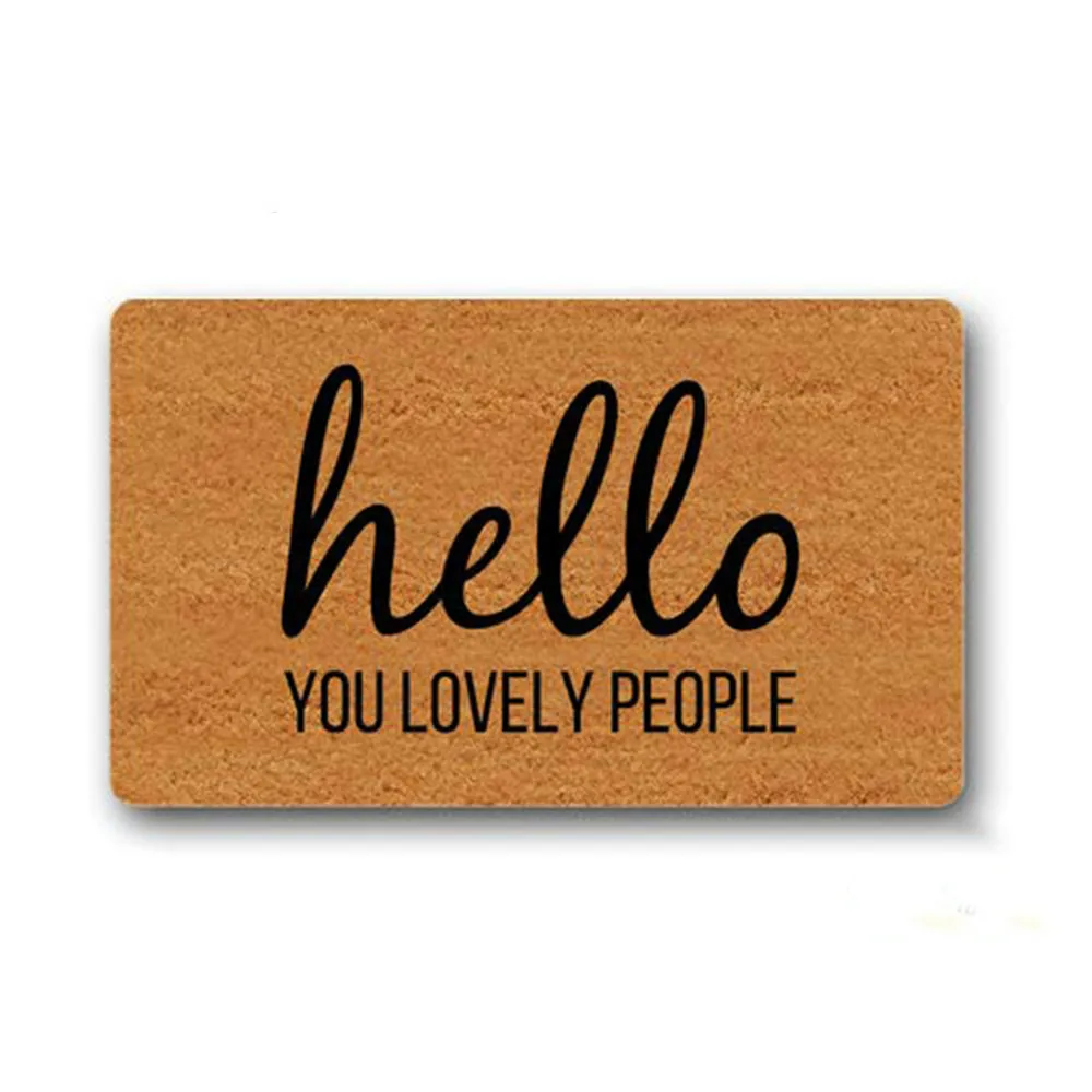 

Entrance Door Mat Hello You Lovely People Indoor Outdoor Design Welcome Doormat Home Decor