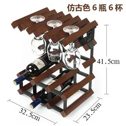 Твердая деревянная стойка для вина украшения креативная стойка для вина Ресторан Европейский бокал для вина Кубок стеллаж для выставки товаров подвесная полка для вина - Цвет: ml4