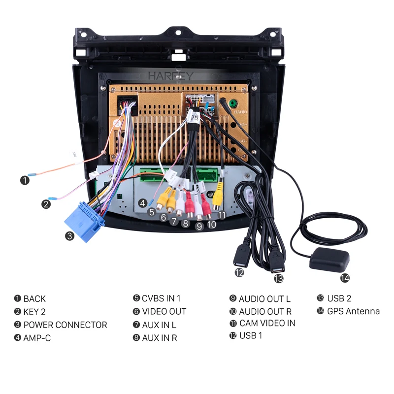 Best Harfey Android 8.1 10.1 inch HD Touchscreen Car Radio For Honda Accord 7 2003-2007 GPS Bluetooth Head unit car multimedia player 4