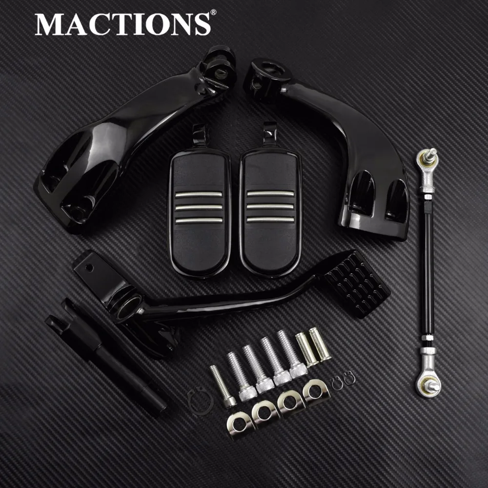 

Forward Mid Control Kit FootPeg Foot Rests Kits For Harley Sportster XL Iron Forty Eight SuperLow 883 1200 2014-2019
