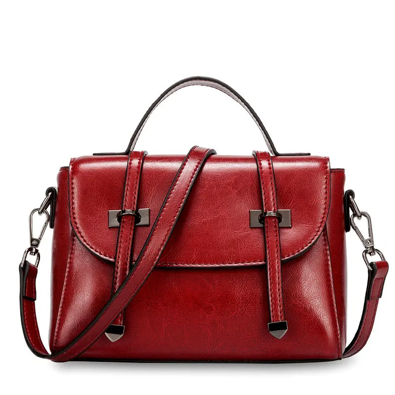 

2019 Women Leather Handbags Luxury Brand Designer Genuine Leather Women Shoulder Bags Small Vintage Female Tote Messenger Bag