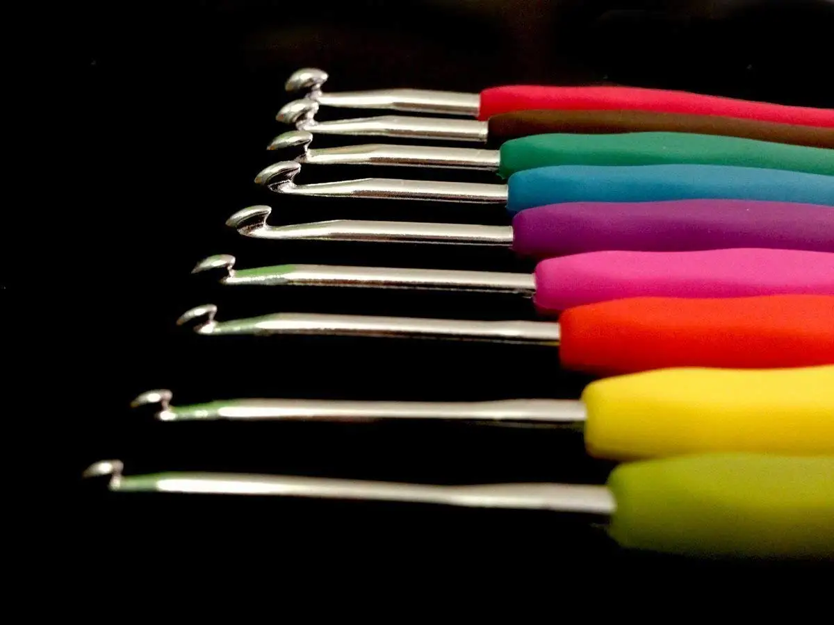 Спицы для вязания Больших Глаз, набор крючков для вязания плюс Чехол, эргономичная ручка, крючки для вязания, иглы для лучшего подарка