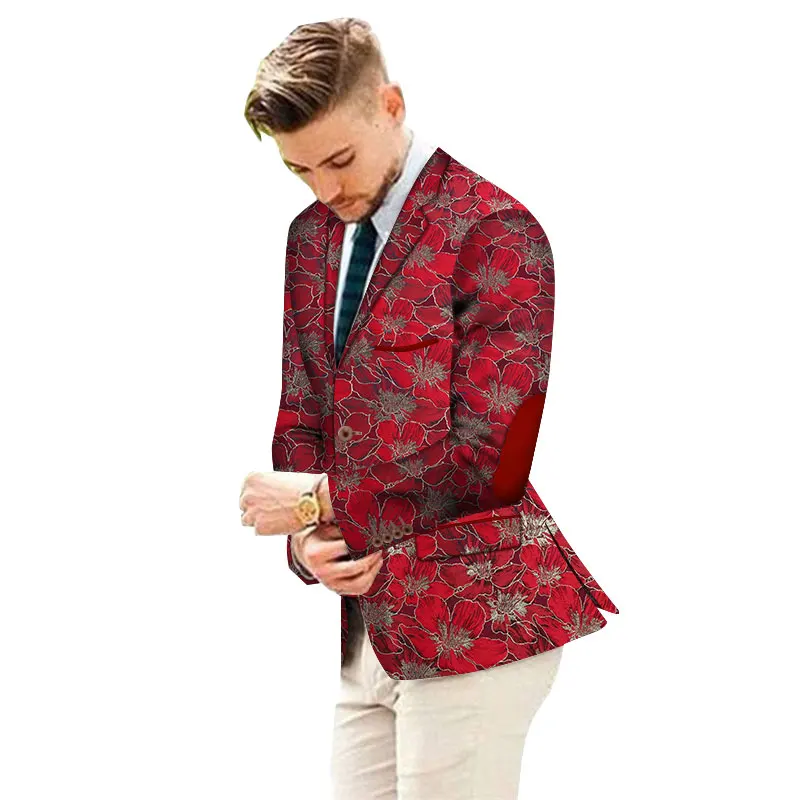 

Embroidery Customized Fancy Men Suit Jackets Formal African Men Coat Business Dashiki Africa Party Wedding Suits Blazer WYN664