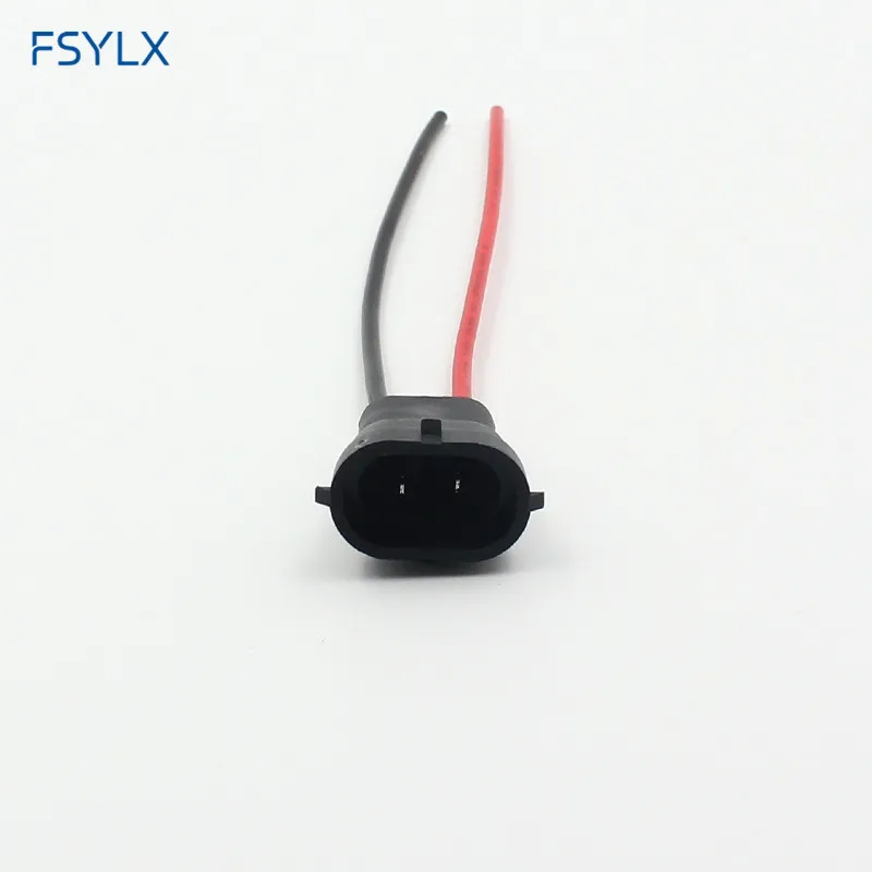 FSYLX H8 H11 881 мужской штыревой частью соединения светодиодный жгут проводов H8 H11 881 светодиодный светильник Разъем Держатель лампы разъем адаптер кабельного штекера