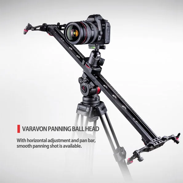 varavon 60cm Camera Track Dolly Slider Rail System for Nikon Sony Stabilizing Movie Film Video Making Photography DSLR Camera